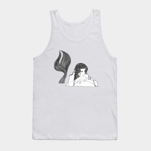 Mermaid on rock Tank Top